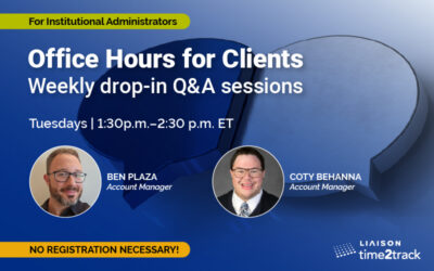 Weekly Office Hours for Clients | Tuesdays 1:30-2:30pm ET