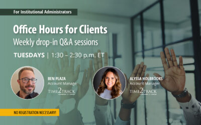 Weekly Office Hours for Clients | Tuesdays at 1:30pm ET