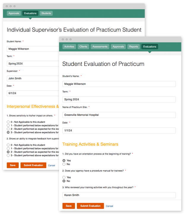 Time2Track-Online-Evaluations-Previews Time2Track Online Evaluations Supervisor's Evaluation of Student